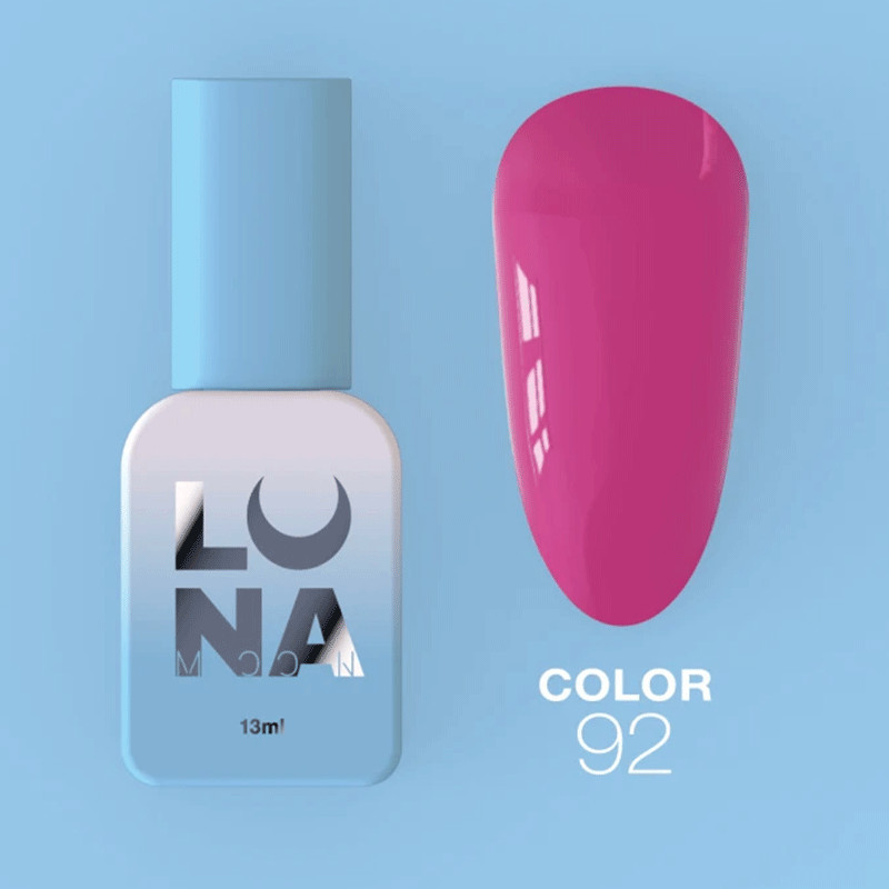 Цветной гель-лак - Lunamoon Nr 92, 13 ml