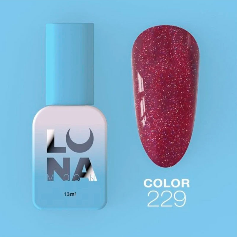 Цветной гель-лак - Lunamoon Nr 229, 13 ml