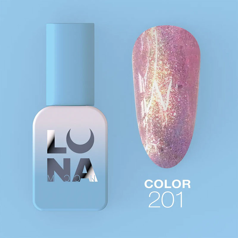 Цветной гель-лак - Lunamoon Nr 201, 13 ml