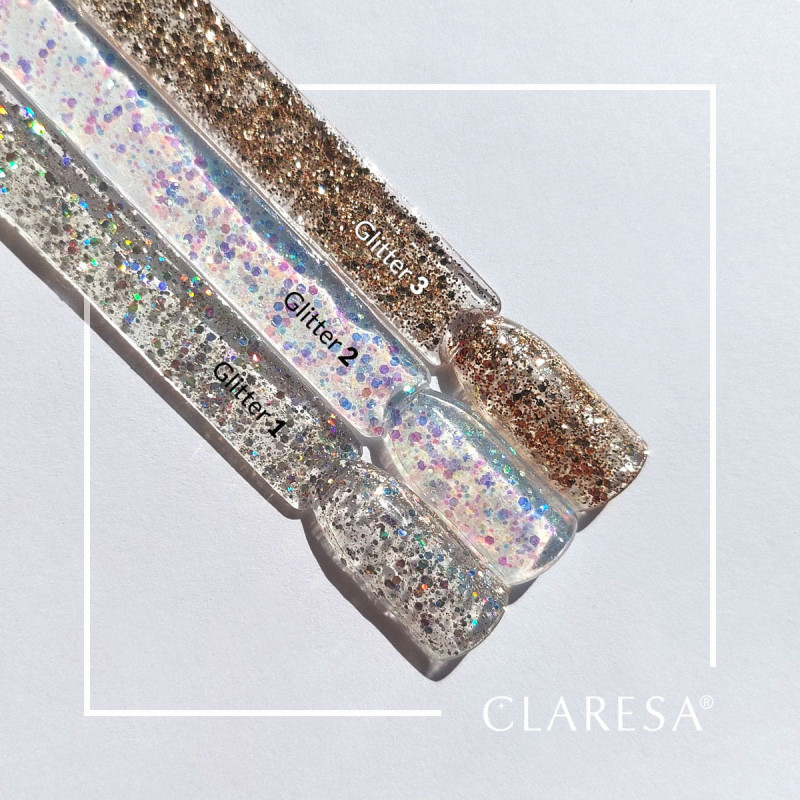 Цветной гель-лак Claresa Glitter № 3, 5 ml