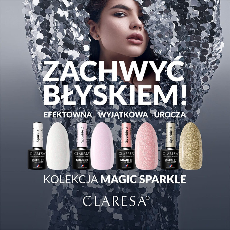 Цветной гель-лак Claresa Sparkle № 3, 5 ml