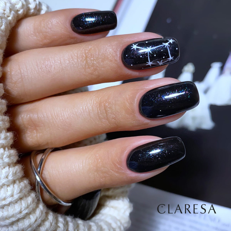 Цветной гель-лак Claresa Galaxy Black, 5 ml