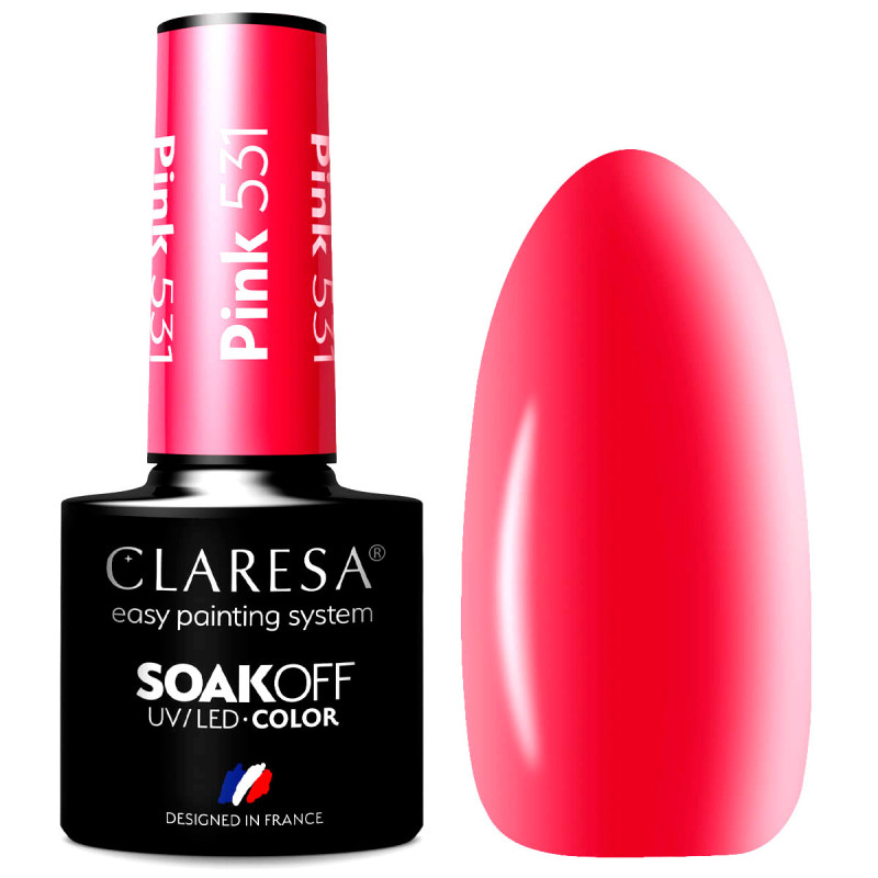 Gel polish – Claresa PINK No. 531 – 5 ml