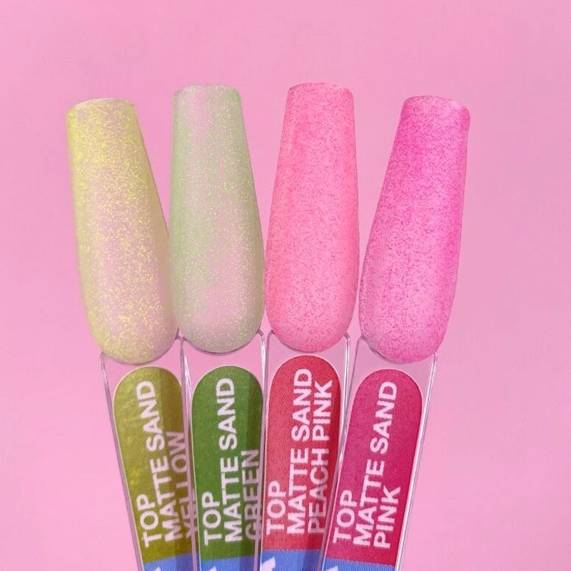 Matte top coat no-wipe – Lunamoon Top Matte Sand Yellow – 13 ml