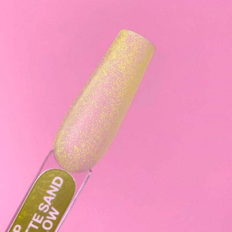 Matta päällyslakka ilman tahmeaa kerrosta – Lunamoon Top Matte Sand Yellow – 13 ml