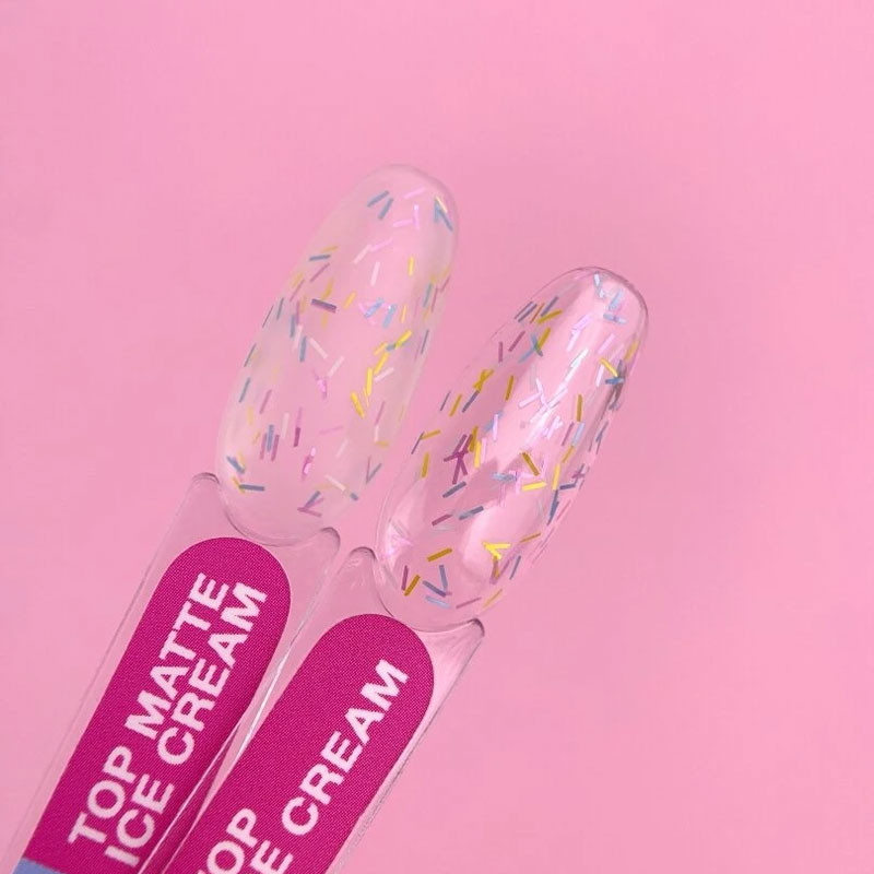 Матовое топовое покрытие, без липкого слоя – Lunamoon Top Matte Ice Cream – 13 ml