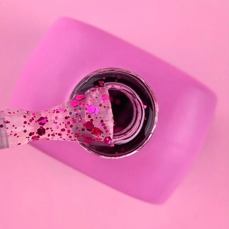 Geelilakan päällyslakka – Lunamoon Top Pink – ei tahmeaa kerrosta – 13 ml
