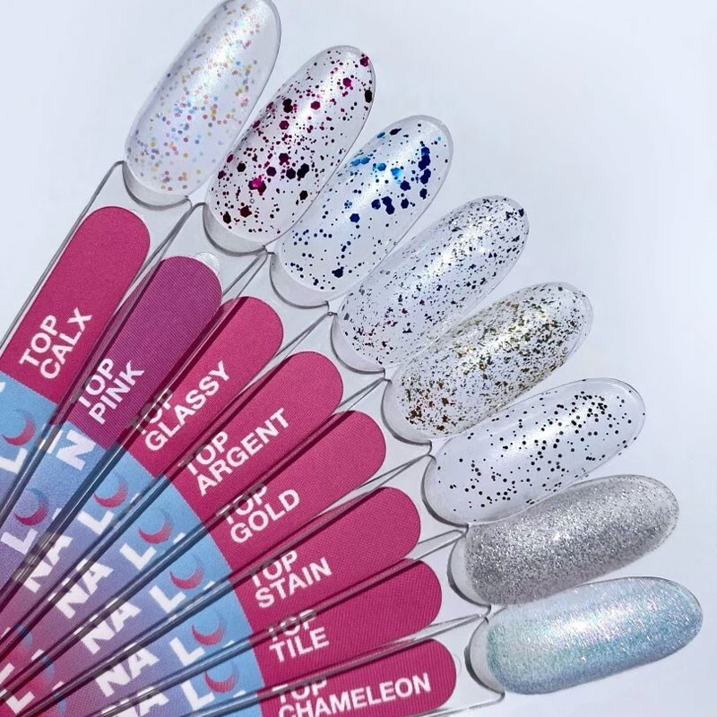 Geelilakan päällyslakka – Lunamoon Top Pink – ei tahmeaa kerrosta – 13 ml