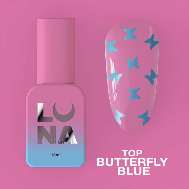 Топ без липкого слоя – Lunamoon Top Butterfly Blue – 13 мл