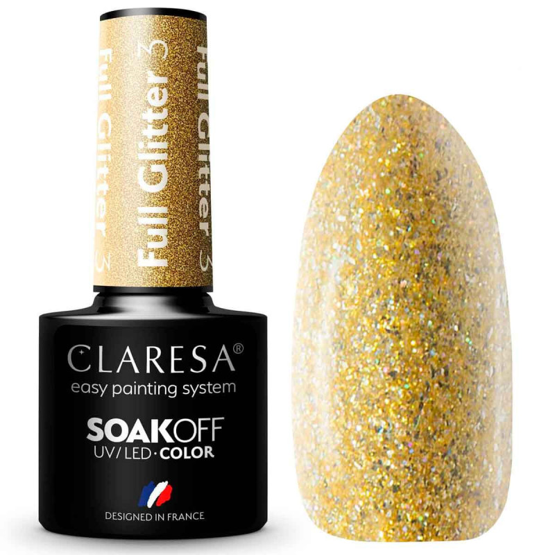 Geelilakka – Claresa FULL Glitter nro 3 – 5 ml