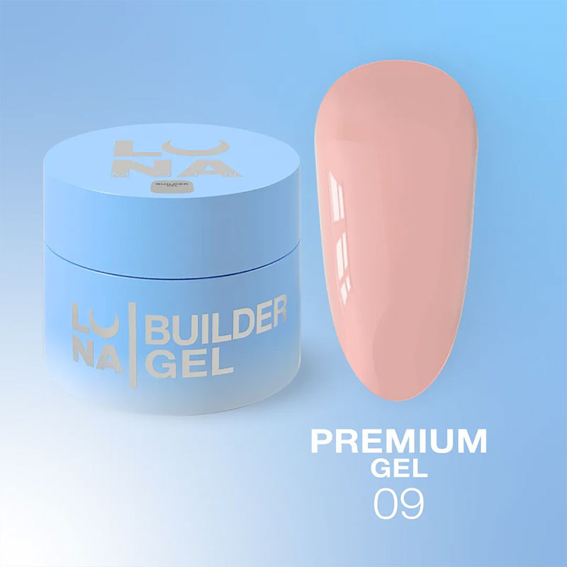 Rakennusgeeli – Lunamoon Premium Gel Nr 9 – 15 ml
