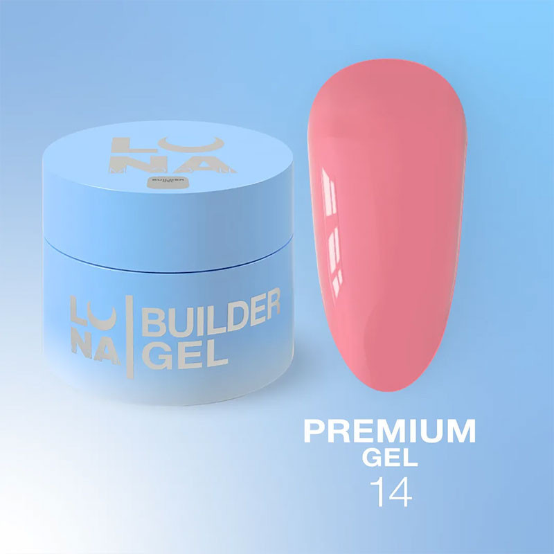 Гель для наращивания ногтей – Lunamoon Premium Gel Nr 14 – 15 мл