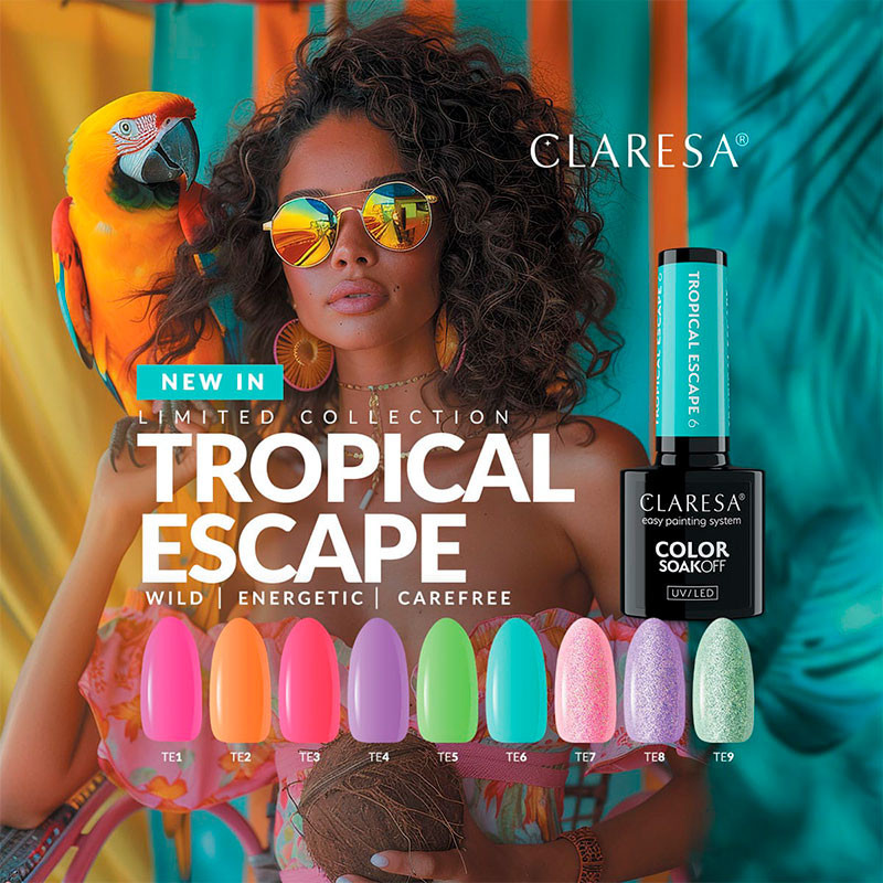Värigeelilakka – Claresa – Tropical Escape № 2, 5 g