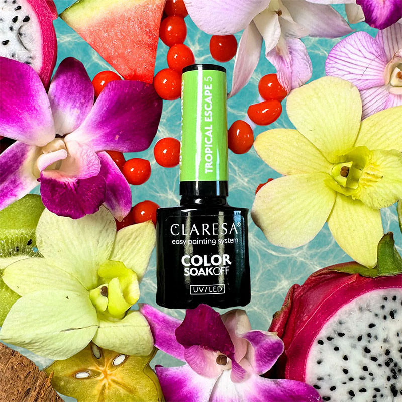 Värigeelilakka – Claresa – Tropical Escape № 5, 5 g