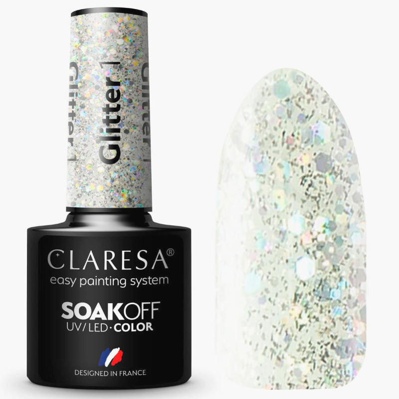 Geelilakka – Claresa Glitter nro 1 – 5 ml