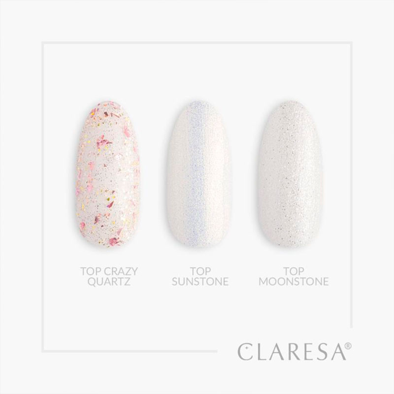 Päällyslakka Claresa Top Crazy Quartz  (ei tahmaista kerrosta) - 5 g