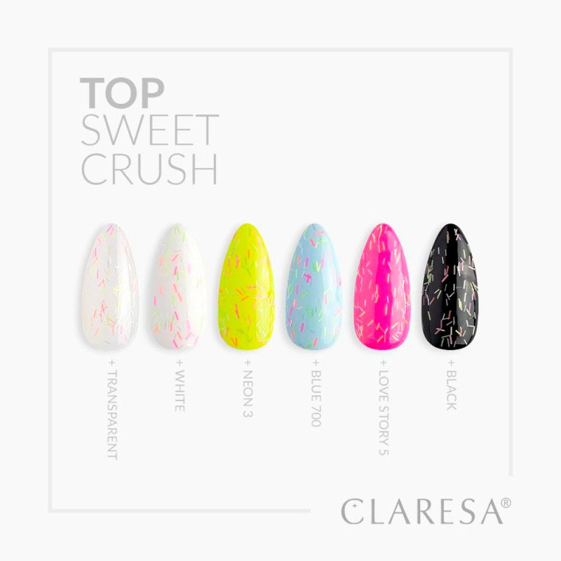 Top Coat Claresa Top Sweet Crush (No Wipe) - 5 g
