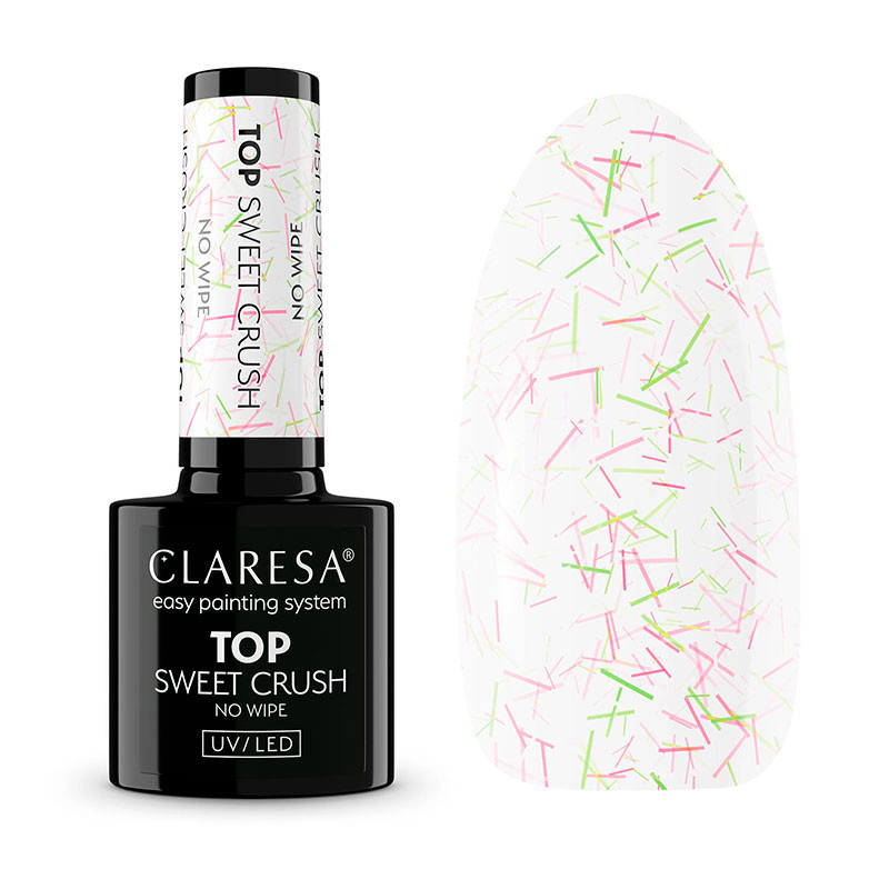 Top Coat Claresa Top Sweet Crush (No Wipe) - 5 g