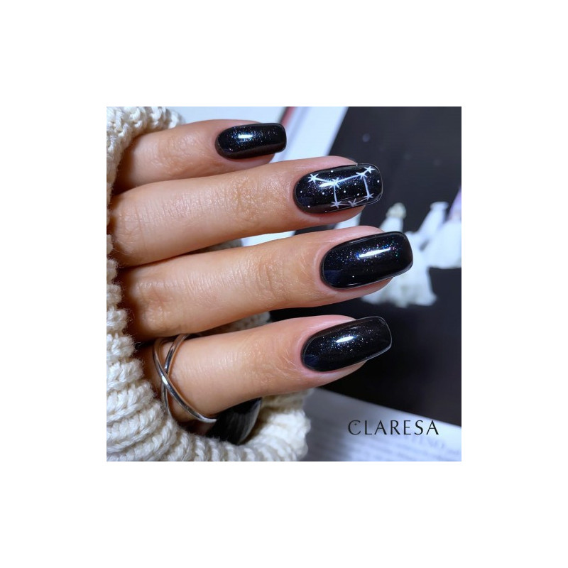 Цветной гель-лак Claresa Galaxy Black, 5 ml