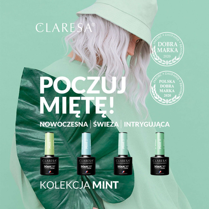 Gel polish – Claresa Mint № 4 – 5 ml