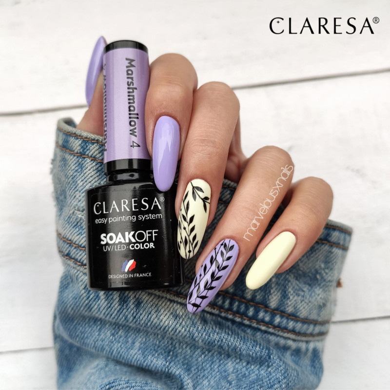 Цветной гель-лак Claresa Marshmallow № 4, 5 ml