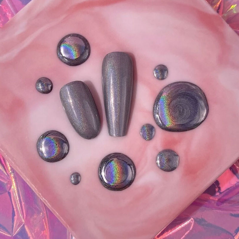 Nail art gel paint – LUNAMOON Holographic Metallic Gel – 5 ml