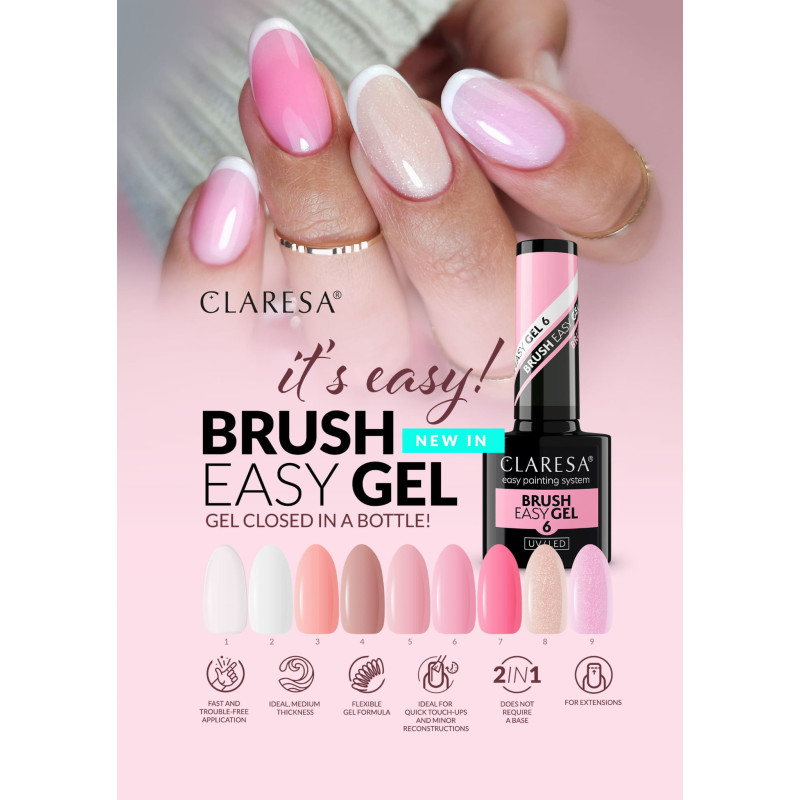 Базовое покрытие  Brush Easy Gel Base Claresa 1 - 5g