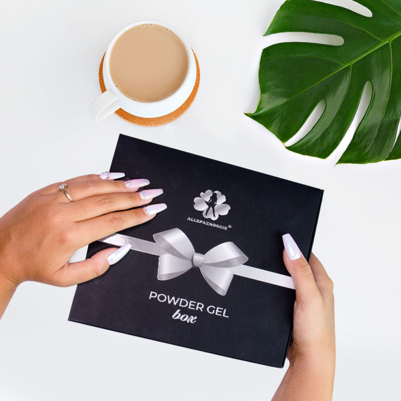 Набор для наращивания ногтей акригелем Allepaznokcie Powder Gel Box
