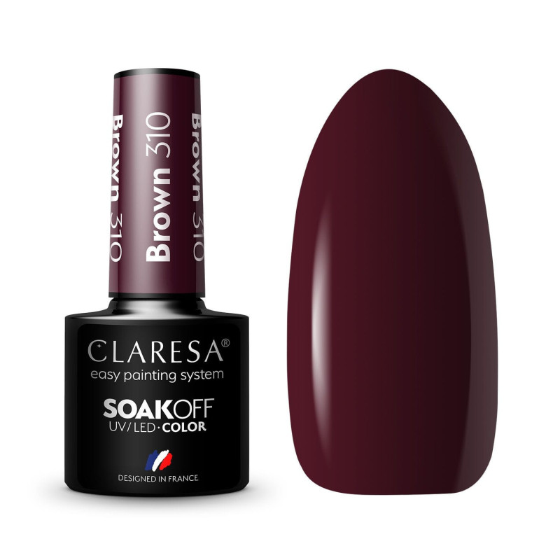 Цветной гель-лак Claresa Brown № 310, 5 ml
