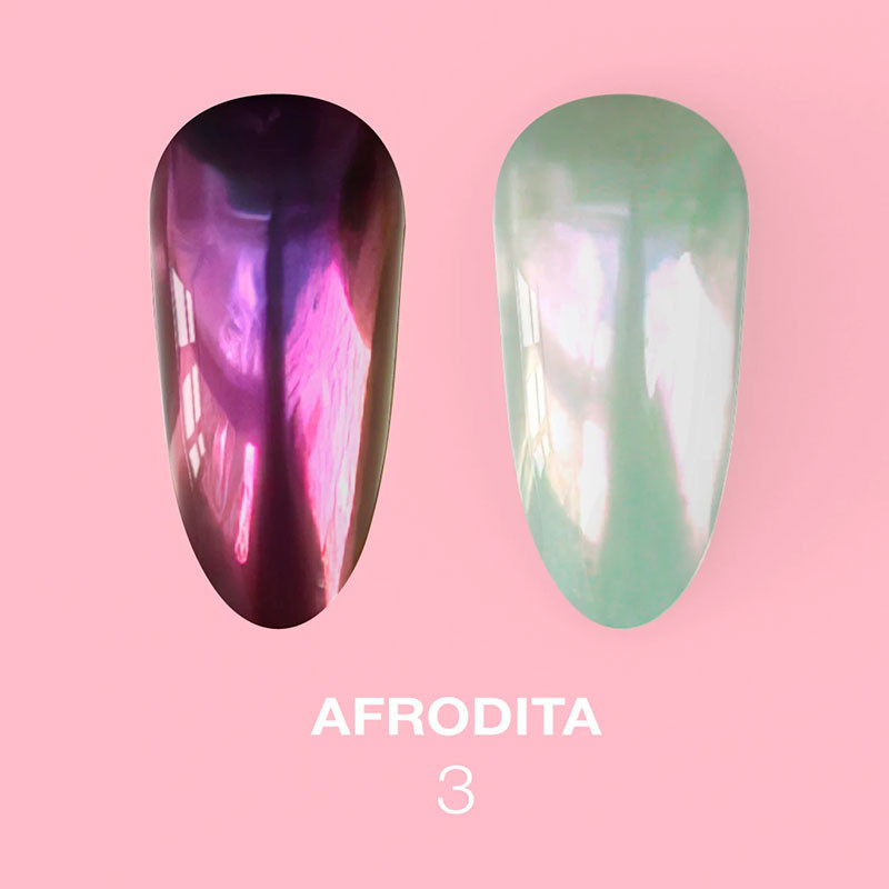 Set of Nail Rubbing Powders Lunamoon Afrodita - 6 pcs