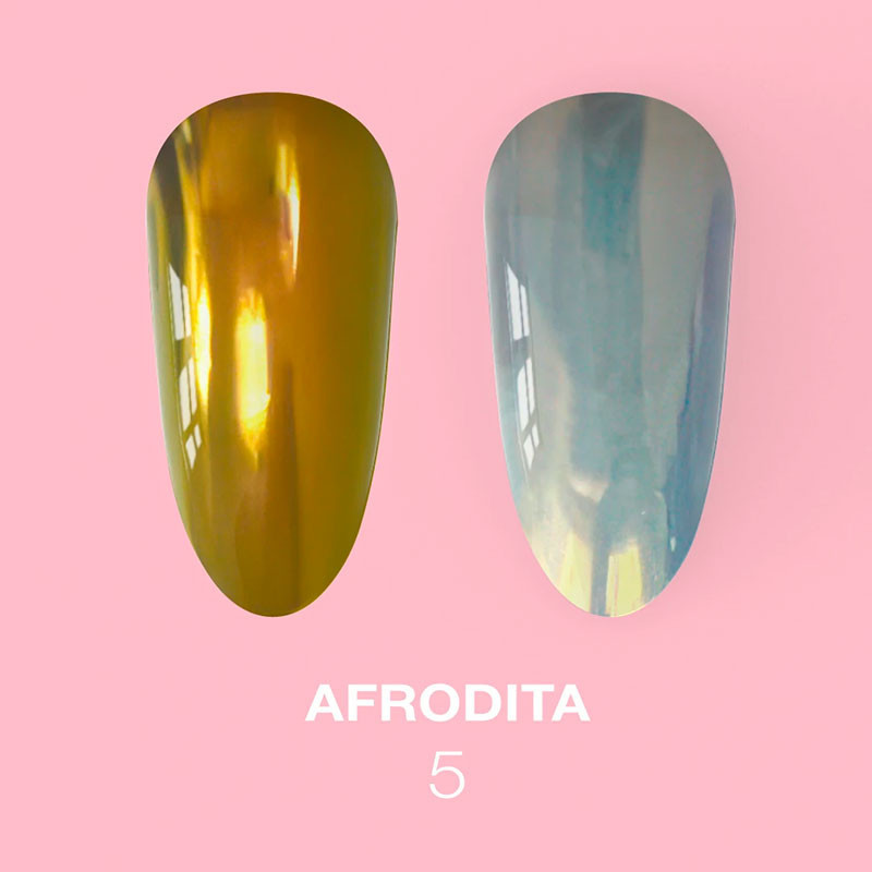 Set of Nail Rubbing Powders Lunamoon Afrodita - 6 pcs