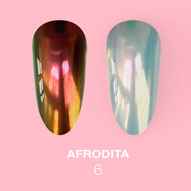Set of Nail Rubbing Powders Lunamoon Afrodita - 6 pcs