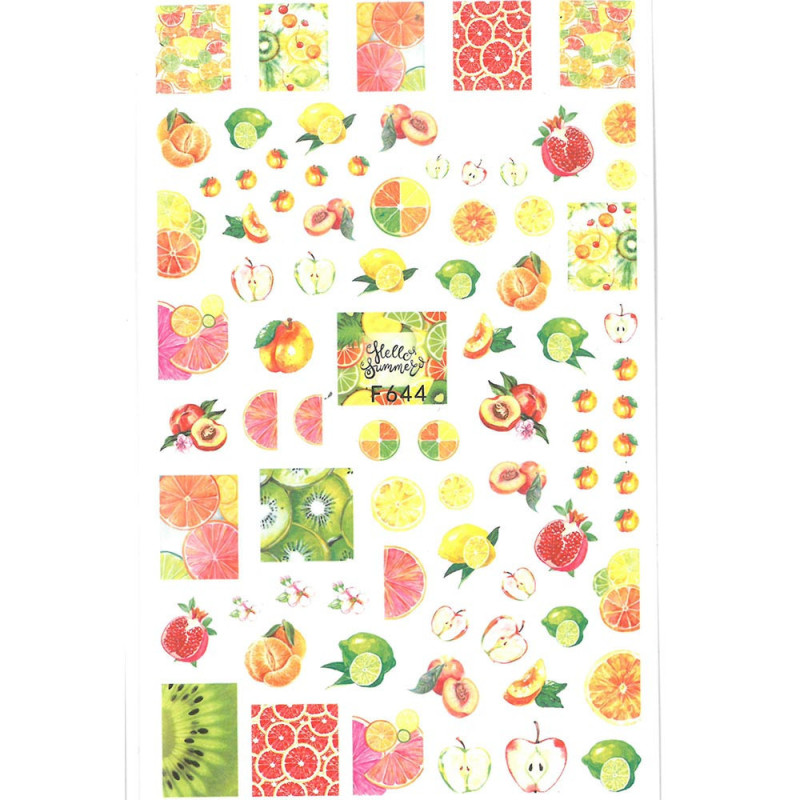 Thin Self-Adhesive Nail Stickers – Fruits – F644