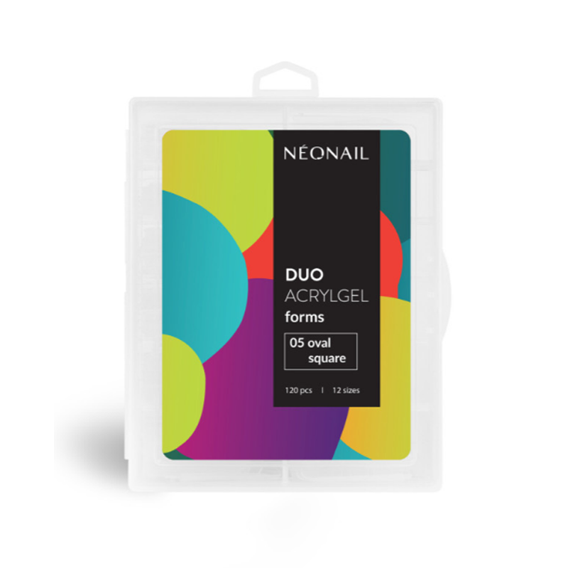 Верхние формы для наращивания – NeoNail, Duo AcrylGel 05, Oval Square – 120 шт