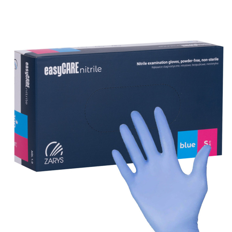 Нитриловые перчатки Easycare синие – S – 100 шт