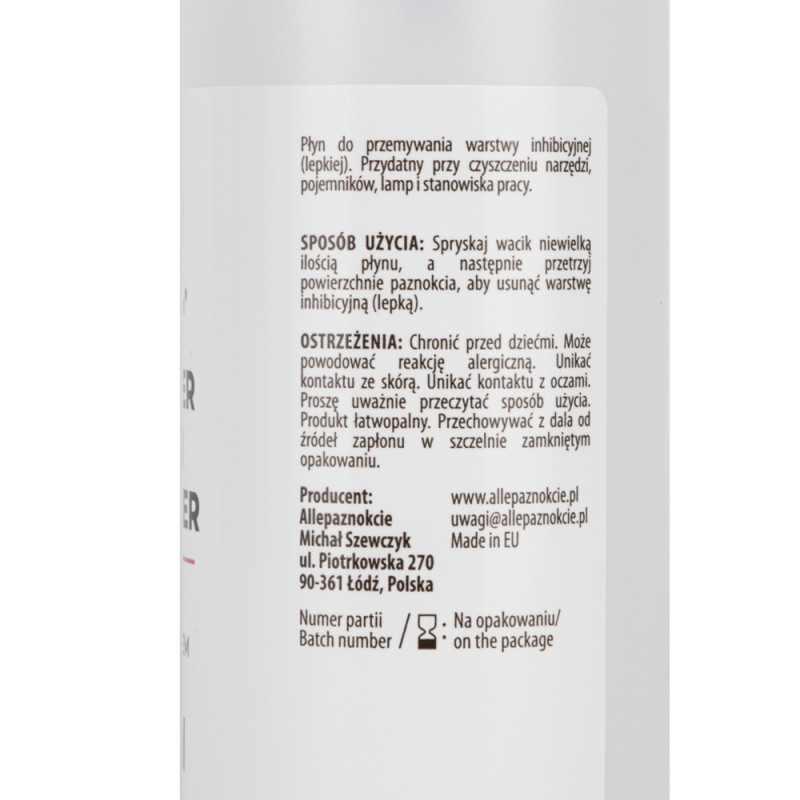 Cleaner (with spray nozzle) – Allepaznokcie, 100 ml