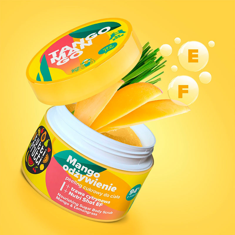 Farmona Tutti Frutti – vartalokuorinta Mango & Sitruunaruoho, 300 g