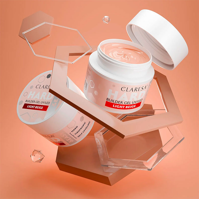 Builder Gel Claresa HARD&EASY, Light Beige - 45 g