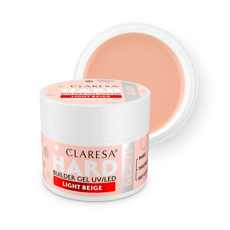 Builder Gel Claresa HARD&EASY, Light Beige - 45 g