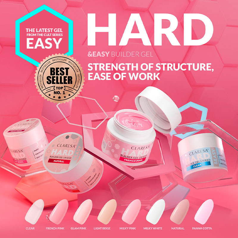 Builder Gel Claresa HARD&EASY, Clear - 12 g