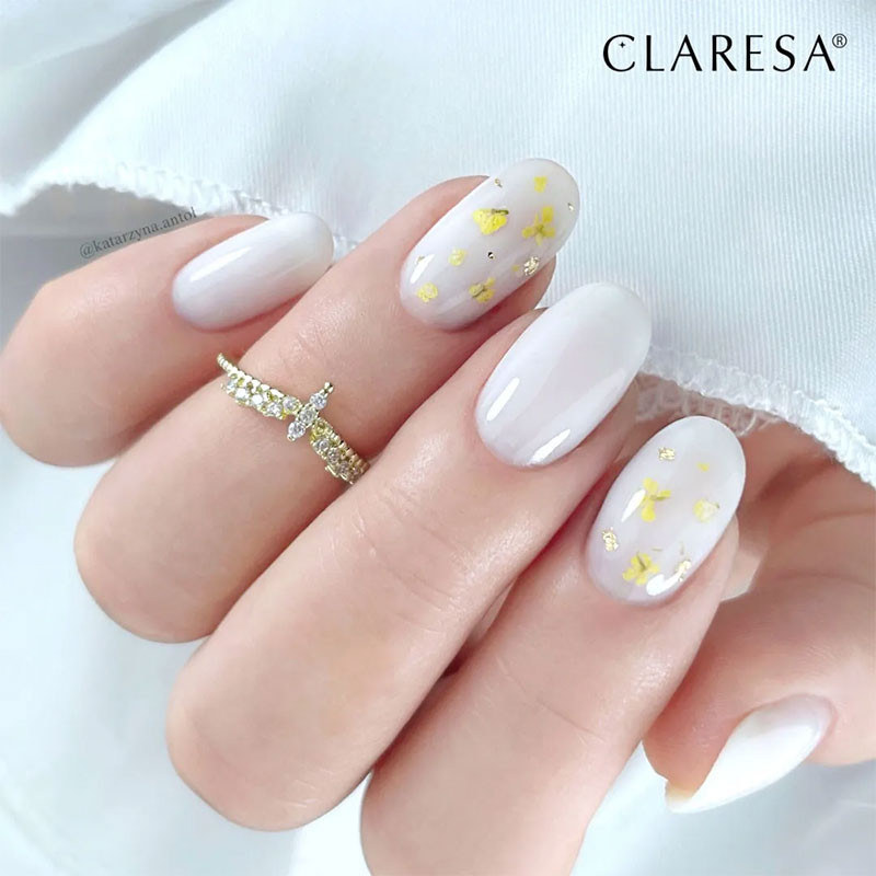Гель для наращивания Claresa HARD&EASY, Milky White - 45 г