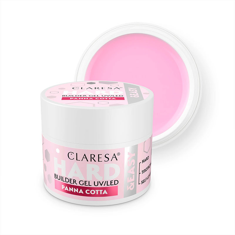 Rakennusgeeli Claresa HARD&EASY, Panna Cota - 12 g