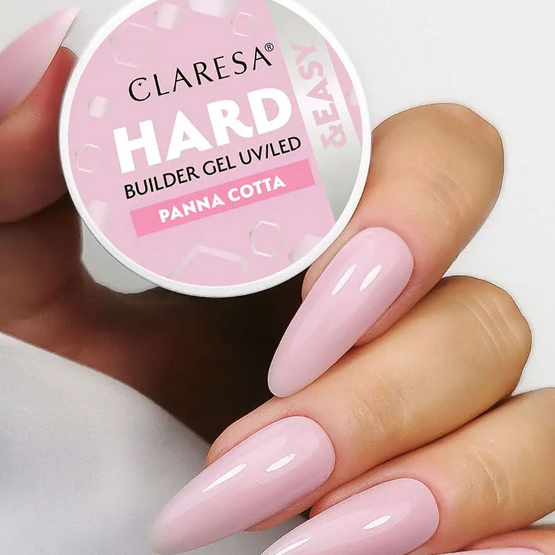 Rakennusgeeli Claresa HARD&EASY, Panna Cota - 12 g