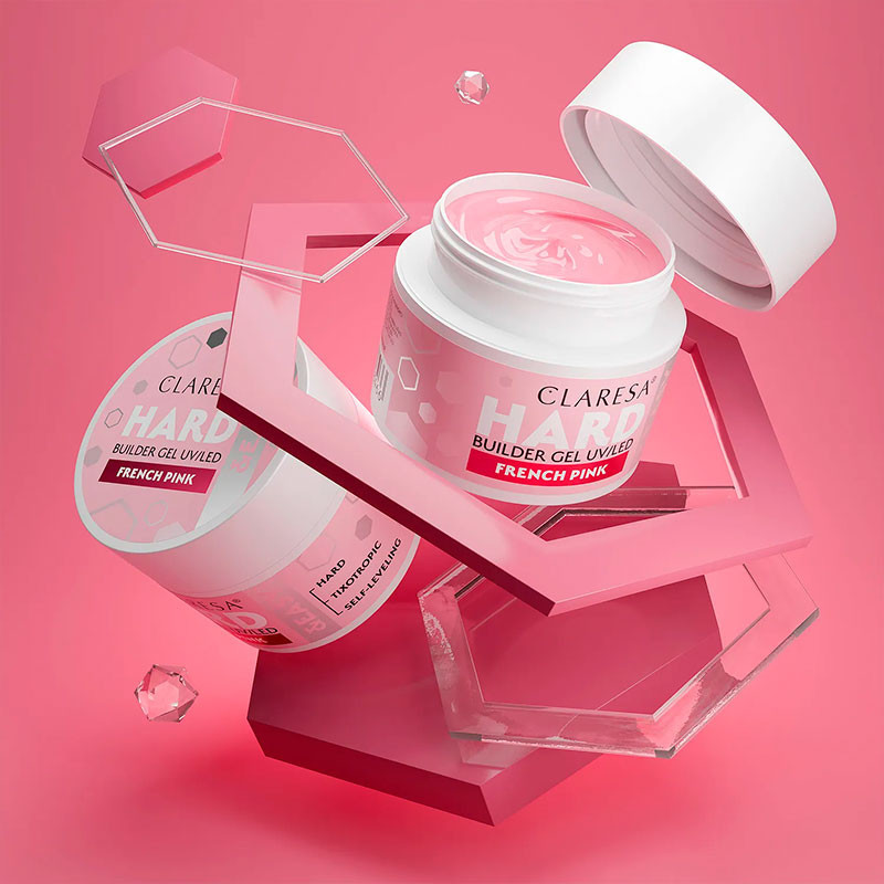 Rakennusgeeli Claresa HARD&EASY, French Pink - 12 g