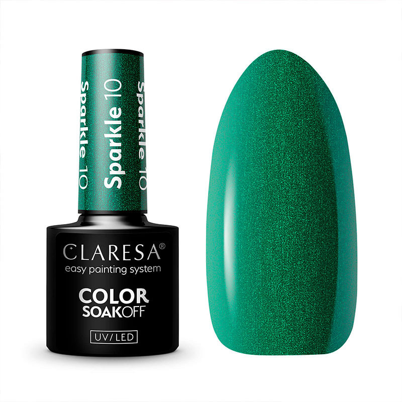 Цветной гель-лак Claresa Sparkle № 10, 5 ml