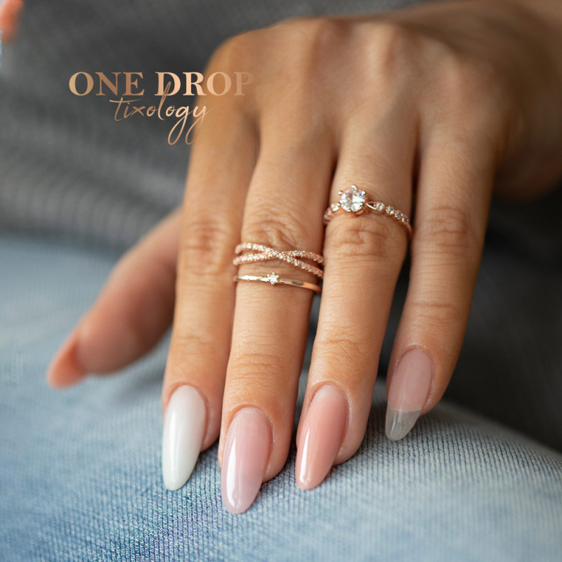 Гель для наращивания – MollyLac One Drop Tixology Silky White – 15 g