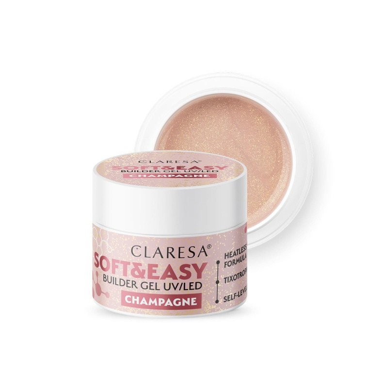 Гель для наращивания Claresa SOFT&EASY, Champagne