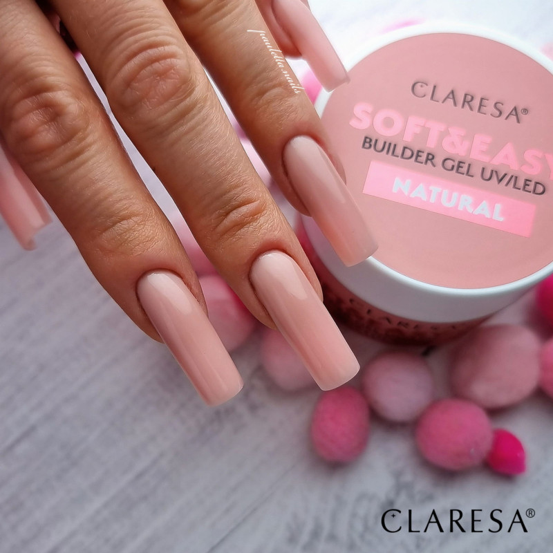 Гель для наращивания Claresa SOFT&EASY, natural