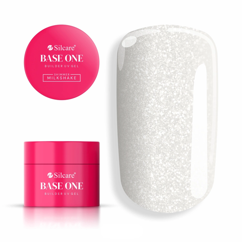 Base One Gel UV Shimmer Milkshake, Silcare - 50 g