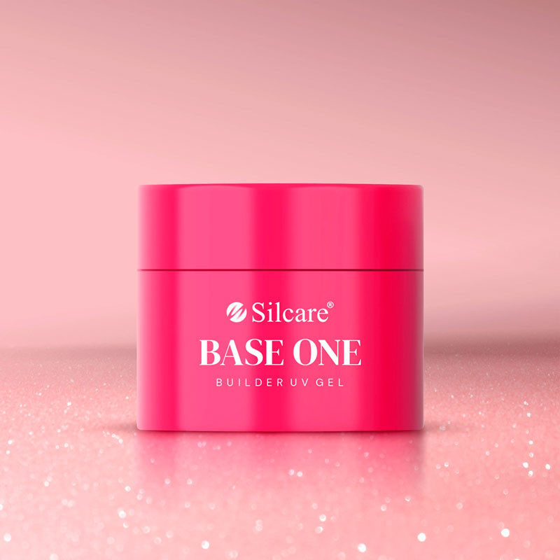 Base One Gel UV Shimmer Misty Rose, Silcare - 50 g